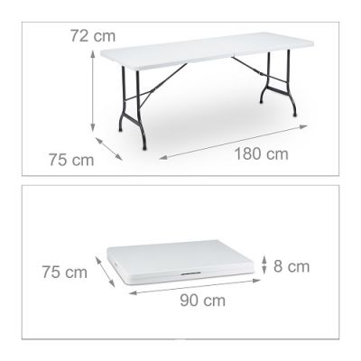 Mesa de Catering Dobrável 180cm