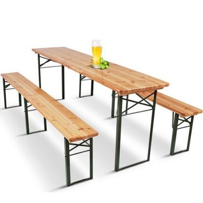 Mesa + 2 Bancos Corridos XXL