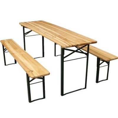 Mesa + 2 Bancos Corridos  - 1,77m