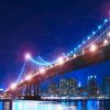Mural com Iluminação LED Manhattan Bridge
