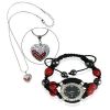 Relogio Shamballa + Colar Cristal